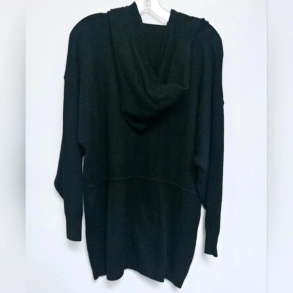 Vintage L'ultima Lambswool Angora blends Metal Sz L 3D knit Drawstring Hooded - Picture 2 of 11